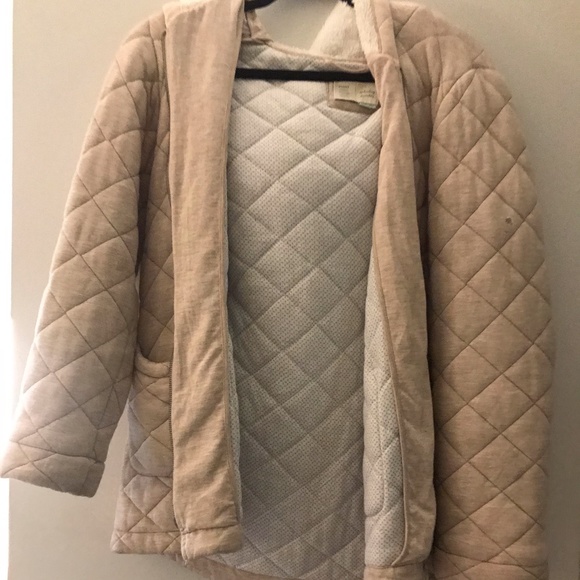 Anthropologie Blush Quilted Jacket Size M - Picture 3 of 7